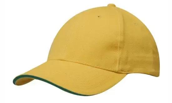 Headwear Brushed Heavy Cotton Cap With Sandwich Trim X12 - 4210 Headwear Professionals